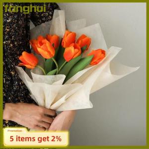 fanghui Hoa Bao Bì Giấy Mờ Sữa Bông Lót Giấy Cho Người Bán Hoa Gói Bó Hoa Cưới Mềm Mại Đầy Màu Sắc Trang Trí Giấy