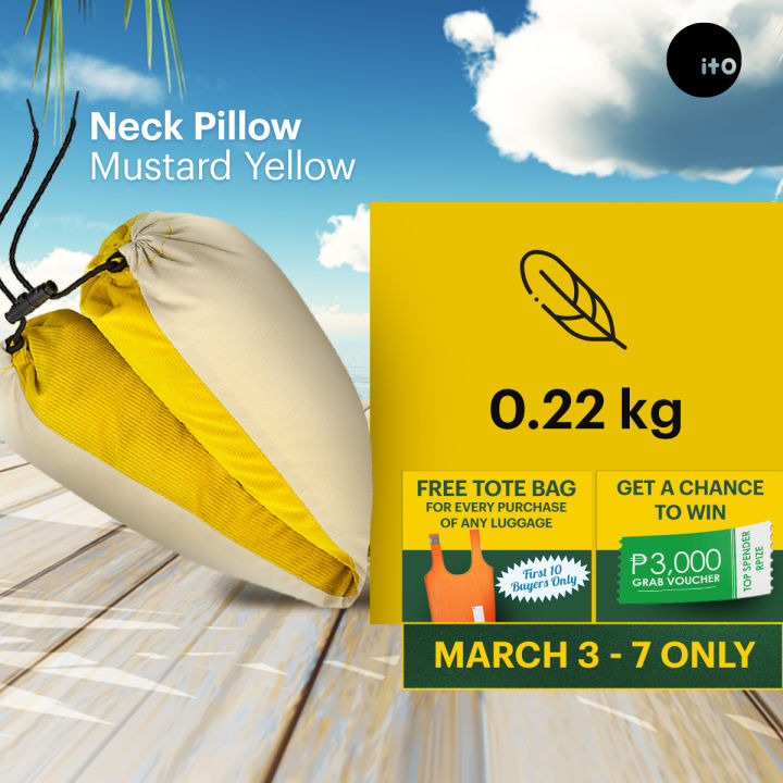 ITO Neck Pillow with Adjustable Strap Lazada PH