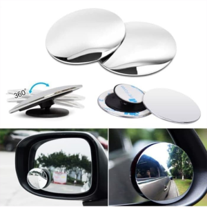 2 pcs 360 Derajat HD Blind Spot Cermin Mobil Mobil Kaca Spion Kaca Spion Tempel Bulat Cembung