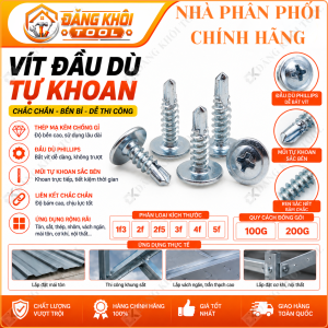 [Bán theo 100g] Vít bắn sắt đầu dù vít sàn dù - Đăng Khôi Tool