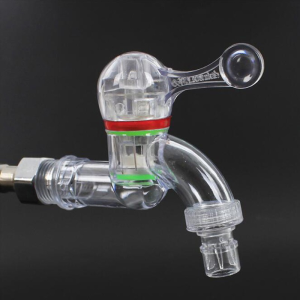 Vòi nước hồ nhựa trắng đục phi 27 - Vòi nước quai gạt gắn bồn rửa tay chất liệu nhựa siêu bền và chắc chắn - Vòi hồ gạt tay nhựa