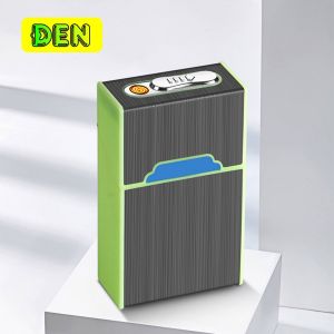 ( HT TRÙM SỈ ) Bật điện hộp thuốc 2in1 dạ quang phát sáng chống nước có 3 màu để được 20 điếu hoặc nguyên gói như hình