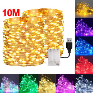 10m USB LED String Lights DIY Party Wedding Christmas Tree Full Sky Star Lantern String LED Lights Home Decoration