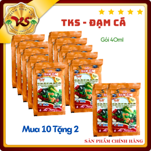 (Mua 10 Tặng 2) Dinh dưỡng cho cây trồng TKS ĐẠM CÁ- Dưỡng trái giúp cây phát triển toàn diện- gói 40ml