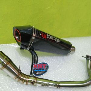 KNALPOT SCORPION NMAX AEROX PCX MIO BEAT VARIO SCOOPY XEON FINO XRIDE ALL MATIC