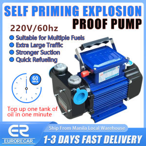 220V Self-Priming Explosion Proof Fuel Transfer Pump Large Flow Electric Transfer Oil Pump for Gasoline Diesel Kerosene