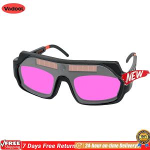[Vodool Flagship Store]Automatic Dimming Welding Goggles Anti-glare Safety Eye Protection Glasses Solar Argon Arc Welding Goggles for Welders