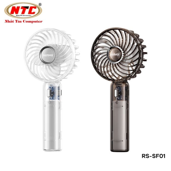 Quạt cầm tay mini Remax RS-SF01 Điều chỉnh 3 mức gió, Pin 1200mAh ...