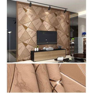 Wallpaper Dinding Marmer Coklat Mocca Panjang 8Meter x lebar 45Cm