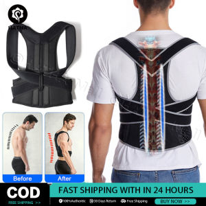 HATHA Adjustable Posture Corrector Shoulder Lumbar Brace Support Brace Back Support Belt Back Shoulder Adult Corset Posture Correction Back Posture Corrector Shoulder Lumbar Brace Spine Support Belt Adjustable Adult Corset Posture Correction Belt Body