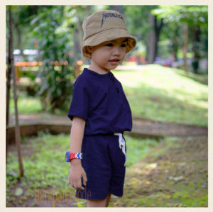 Setelan kaos Anak KIANO motif polos untuk anak perempuan laki-laki/Set anak ARSY Model Terbaru Cewek Cowok  setelan anak libby model cassual