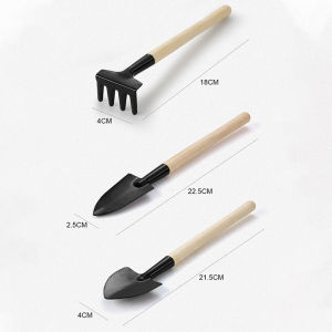 Gardening 3-piece set: Vegetable planting flower potting tools small shovel flower raising tools