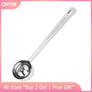 [COD] CHYIN Stainless Steel Measuring Spoon Metal Round Head Long Handle Measuring Scoop Dry And Liquid Use Kitchen Baking Tools