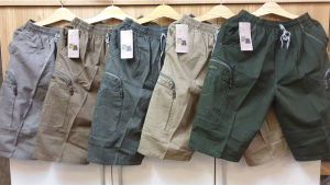 [HCM] Quần Short Nam Kaki Lụa Xịn Túi Hộp Lưng Thun Co Giãn From Rộng Thoải Mái Trung Niên Có Túi Khóa Kéo SUNMEN Size Từ 28 - 40