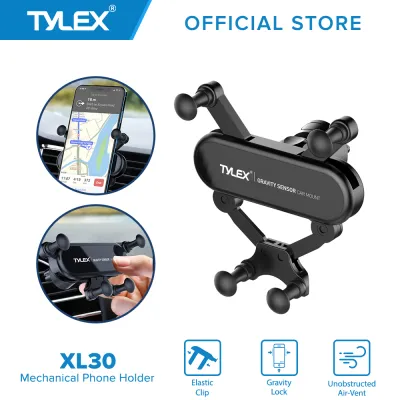 TYLEX XL30 Universal Mechanical Car Mount Phone Holder Air Vent Mount Stand GPS Navigation Bracket(Black)