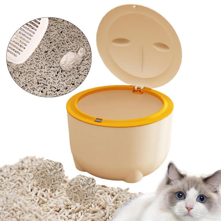 PetBetter Cat Litter Trash Can with Press Type Lid Cat Poop Bin for Cats  Pet Supplies