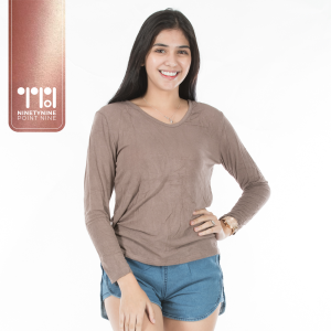 [Sakura Edit] 99.9 x Monvelli Loose Fit Stretchable Long Sleeves Blouse for Women [917][F2]