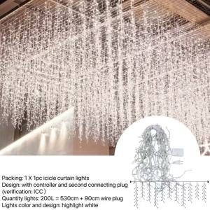 Aka Xmass Decoration Sale Xmas Lights Outdoor Waterproof Christmas Lights Curtain Design LED Lights Strip Light String Lights Christmas Lights For Christmas Tree Decor Christmas Curtain Lights Curtain Christmas Light Net Lights Xmas