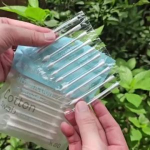 Combo 2 Gói tăm bông LMLTOP đóng gói từng chiếc (2 túi 160 chiếc) tăm bông tiệt trùng cao cấp