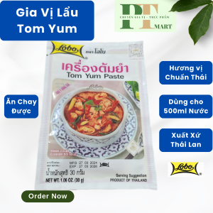 Gia vị Lẩu Thái TomYum Lobo gói 30gr (Lẩu Tom Yum Chua Cay)