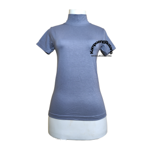Inner Turtleneck Polos Lengan Pendek Wanita Bahan Spandek Rayon Premium
