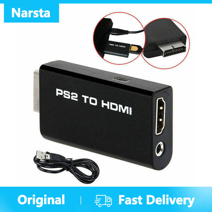 Narsta Portable PS2 To HDMI 480i/480p/576i Audio Video Converter