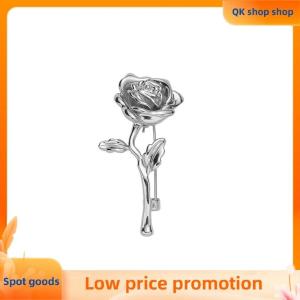 ✨QK shop✨ Luxury High-End Gold-Tone Rose Flower Brooch Pin For Women & Men - Elegant Suit Coat Badge Fashion Jewelry Lapel Accessory