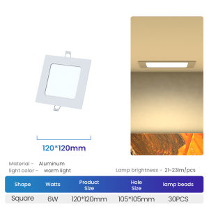 【SG Stock】 Recessed LED Downlight Tricolor/Daylight/Warm Light 6W/9W/12W/15W/18W Panel LIght Ceiling Light With Drive