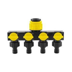BESTITIT 4 chiều độc lập Bộ chia vòi tưới vườn Với Valve Công tắc nước Bộ chuyển hướng vòi nước 4 chiều Phụ kiện tưới tiêu Nhà phân phối nước Tưới tiêu sân cỏ tại nhà