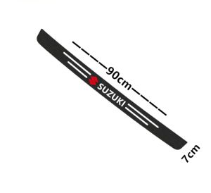 Stiker Pelindung Pintu Mobil Suzuki /Stiker Sill Plate Logo Suzuki / Stiker Serat Karbon Kulit Anti Gores Untuk All Type Suzuki / Stiker Pijakan Kaki  Side Sill Plate Suzuki