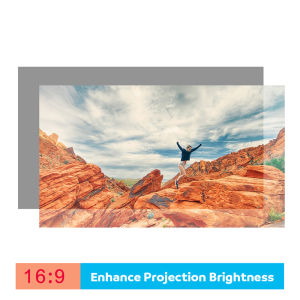 Mirval AS84 Anti-Light 84 inch Projector Screen 16:9 High Brightness Reflective Fabric Cloth Screen for Mirval Projectors