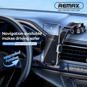 [REMAX HEAVY DUTY] 360° Phone Holder Strong Stable Rotation Car Dashboard Mount Non-Slip Steady Compact