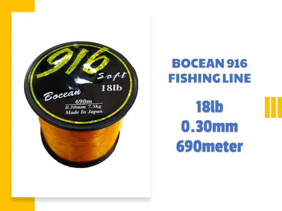 BOCEAN 916 FISHING LINE TANGSI, Bright GOLD Color, Nylon