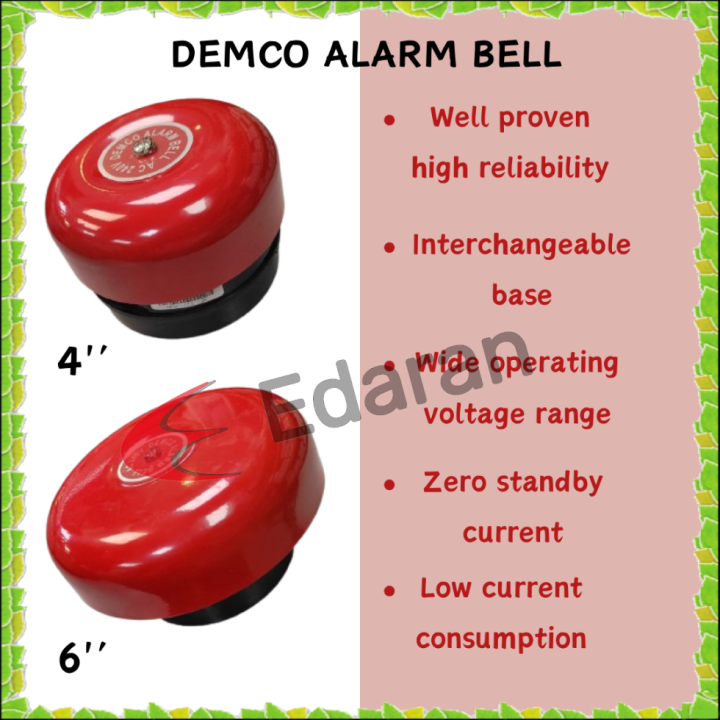 DEMCO D102 4'' (100MM) AND 6'' (150MM) ALARM BELL / DOME BELLS