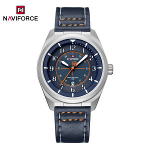 NAVIFORCE Orignal Casual Mens Quartz Watch 30m Waterproof Leather Strap Date Mens Business Fashion Watch NF9281L