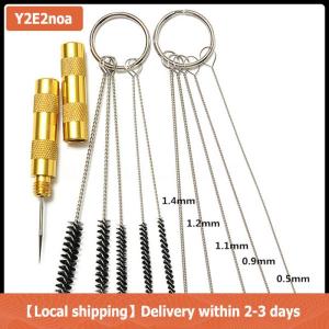 【Local shipping】 11pcs Airbrush Spray Cleaning Repair Tool Kit Stainless steel Needle Brush Set