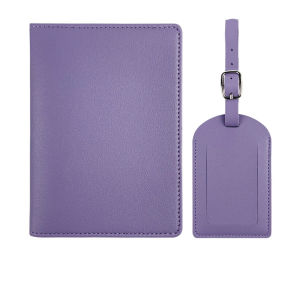 Personalized Passport Holder & Luggage Tag Set | Custom Name Travel Gift Set