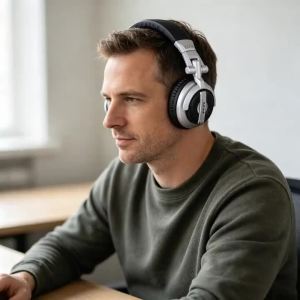 SENICC ST-80 Wired Headset Strong Bass HIFI Studio Monitor DJ Music Headphones2026