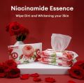 Munafie Niacinamide Cleansing Wipes Rose Scented 40 Sheets Wet Wipes for Skin - KeiMav. 