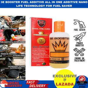 3E - Booster Fuel Additive ALL IN ONE ADDITIVE Nano Life Technology For FUEL SAVER | Discarbonized | Flushing | Steering oil treatmen | Brake oil treatment | Radiator coolant | Engine oil treatment | Transmission oil treatment | Air cond treatment | Disel