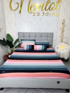 💥ƯU ĐÃI💥 Trọn Bộ 4 Món Ga Gối Thun Hàn Quốc Mềm Mịn Thoáng Mát Thấm Hút Mồ Hôi Không Nhăn Xù Bền Đẹp _ Nemtot Bedding