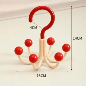 Dopamine 6 Claw Hook Rotating Hook Holder Multifunctional Bag&Clothes&Hat Organizer for Underwear