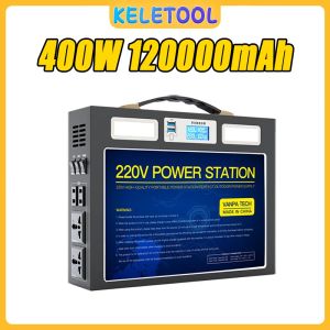 Portable power station 400W/800W/1200W AC 220V power station camping emergency backup power box solar generator