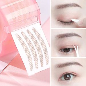 AN249 360Pcs S/L Lace Eyelid Sticker Invisible Olive Shaped Double Eyelid Tape Waterproof with Auxiliary Tool Mesh Eye Stickers Makeup Tools