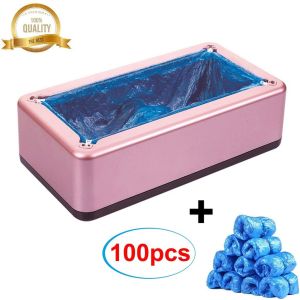 เครื่องหุ้มรองเท้า Automatic Shoe Cover Dispenser Machine เครื่องจ่ายฝารองเท้าอัตโนมัติ เครื่อง Overshoes อัตโนมัติ T รูปร่างสล็อต ABS กันลื่นฐานแฮนด์ฟรีเครื่องจ่ายที่คลุมรองเท้าอุปกรณ์เสริมสำหรับบ้านฤดูใบไม้ผลิ