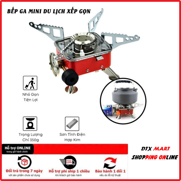 Bếp Ga Mini Du Lịch Xếp Gọn Cao Cấp - Chất Liệu Hợp Kim Cứng Cáp Sơn ...