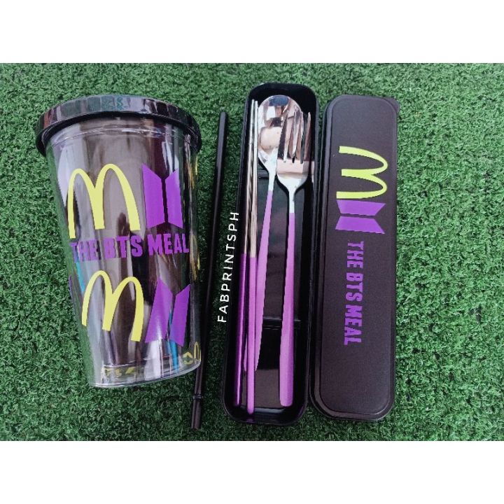 HOT OIIWN BTS Meal Inspired Tumbler and Cutlery Set Lazada PH