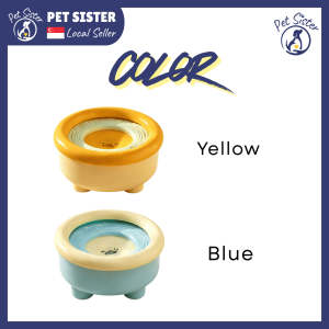 [SG Ready Stock] Floating Pet Water Bowl  Anti Spill & Slow Drinking Dog & Cat Water Bowl with Filter Sponge