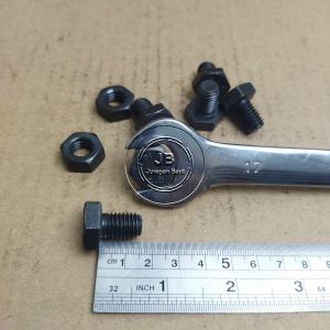 BAUT MUR BAJA M10 X 15 FULL DRAT PANJANG 15CM KUNCI 17 15 CM BAUD HTB GRADE 8.8 HITAM M10X15 10X15 10 X 15 DIAMETER DRAT 10MM PITCH DRAT 1.5 SEKRUP SKRUP