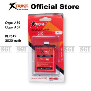 Baterai Xtrike Double Power Oppo BLP619 A39 A57 Handphone HP Dual Batre Batrai Battery